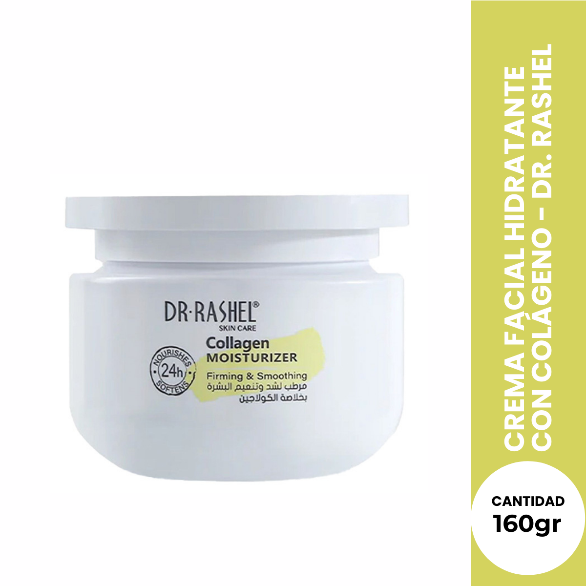 Dr. Rashel Crema Facial Hidratante con Colágeno – Firmeza y Juventud – 160g