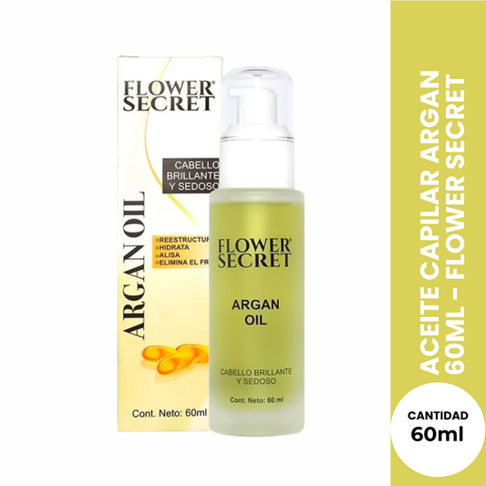 ACEITE CAPILAR ARGAN 60ML - FLOWER SECRET