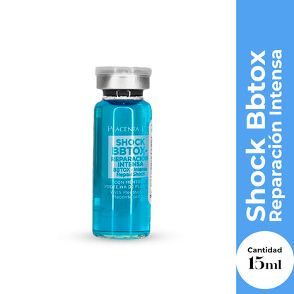 Placenta Life Ampollas Bbtox Reparación Intensa – Cabello Dañado y Seco – Shock Capilar 10ml
