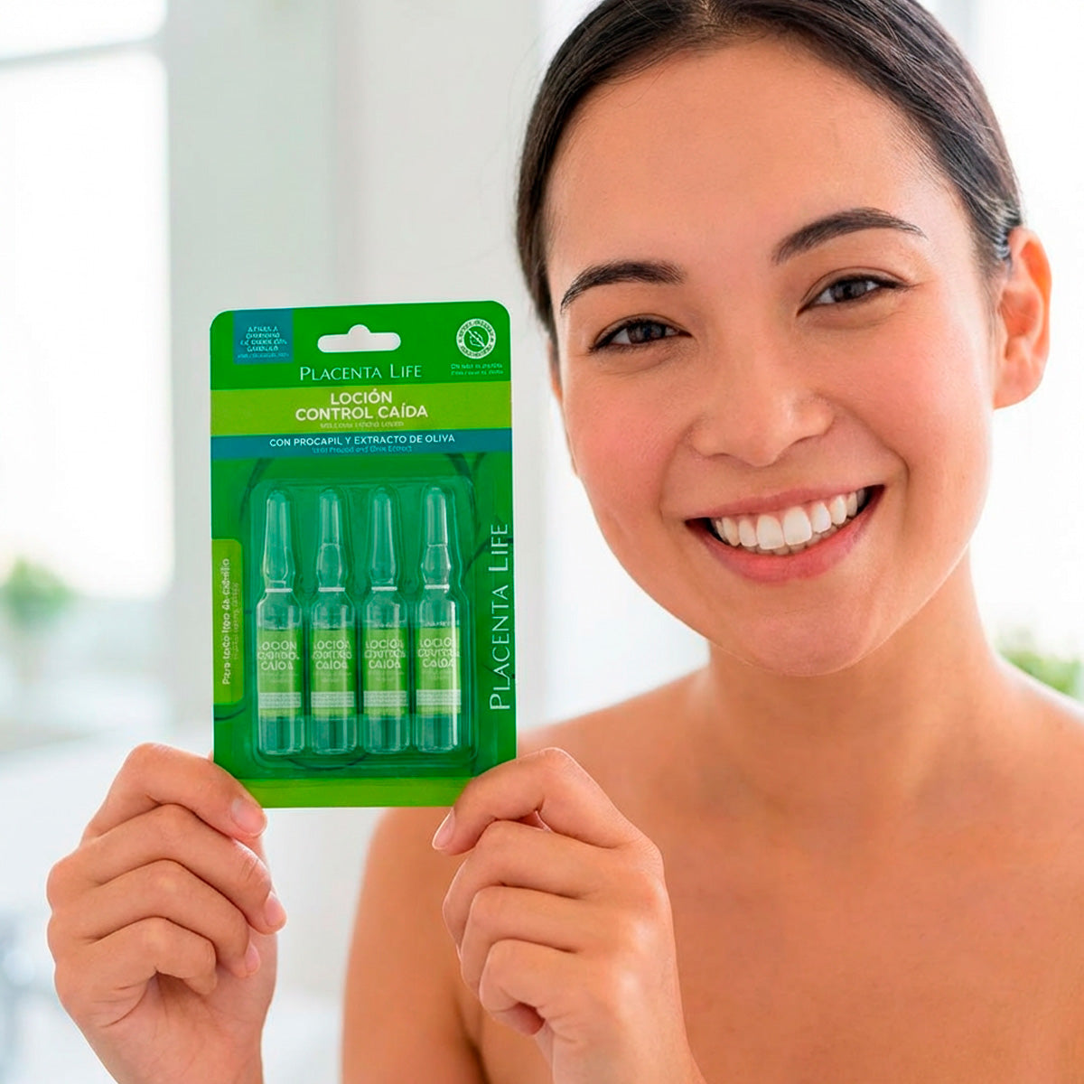 Placenta Life Ampollas Anticaída para Cabello – Control Caída Capilar – Blister 13ml x 4 Unidades