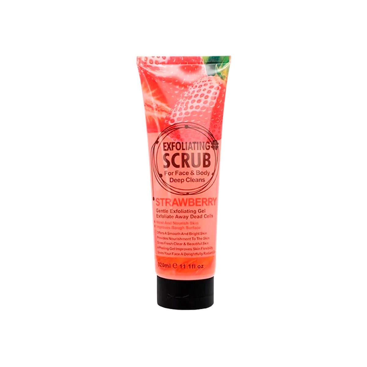 Wokali Gel Exfoliante Fresa – Suavidad y Limpieza 320ml