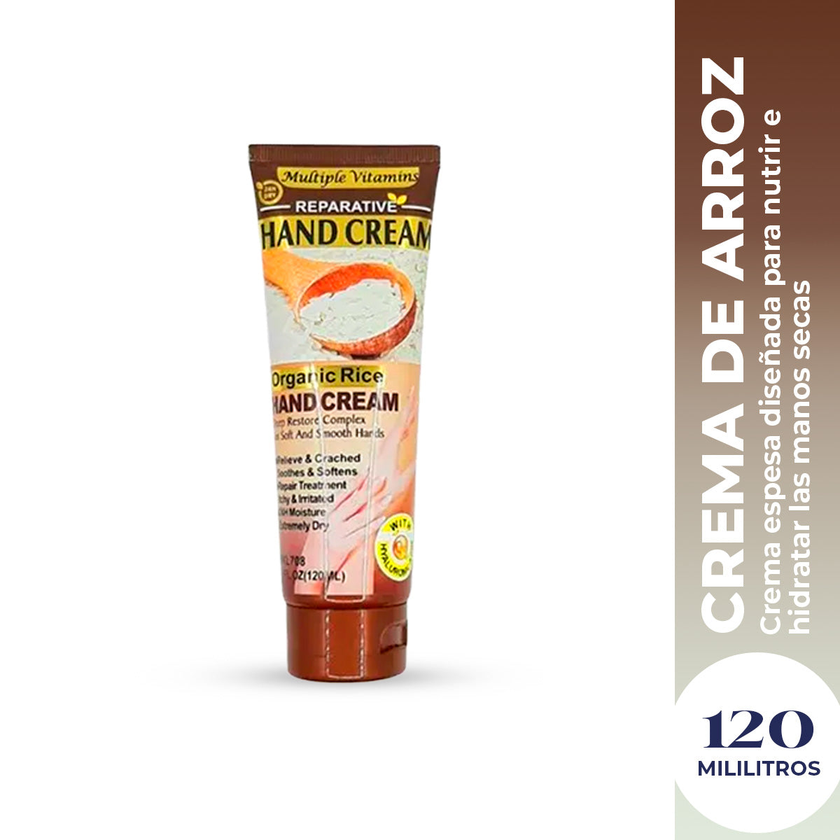 WOKALI CREMA P/MANO RICE 120 ML