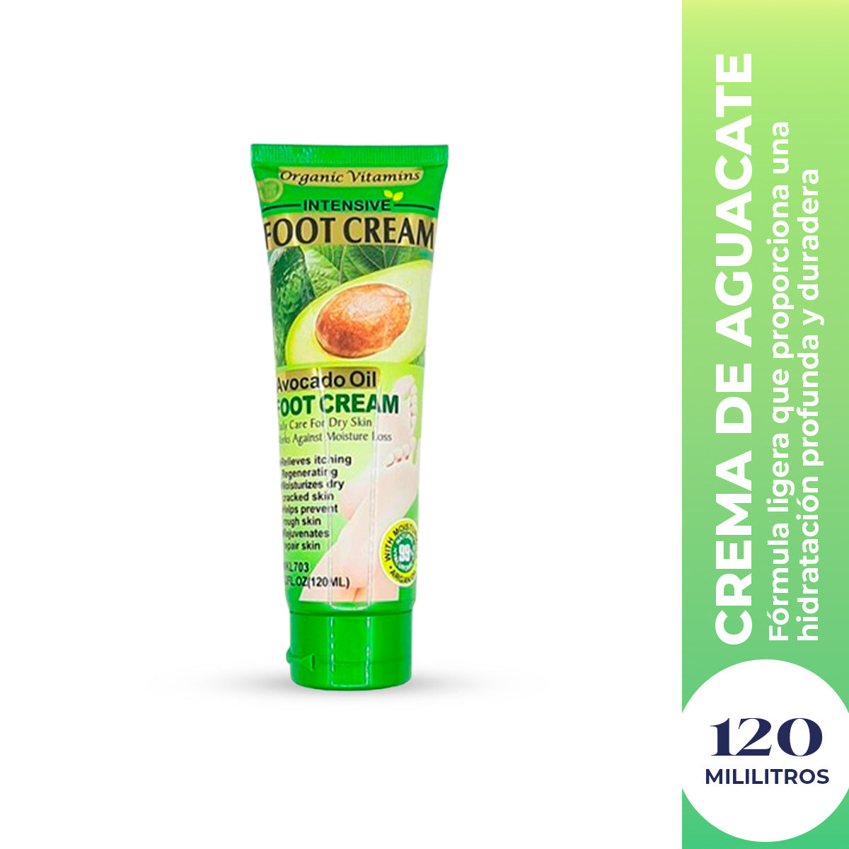 WOKALI CREMA P/PIES AVOCADO 120 ML