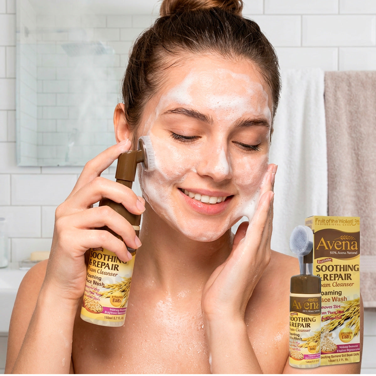 WOKALI AVENA ESPUMA FACIAL 150 ML