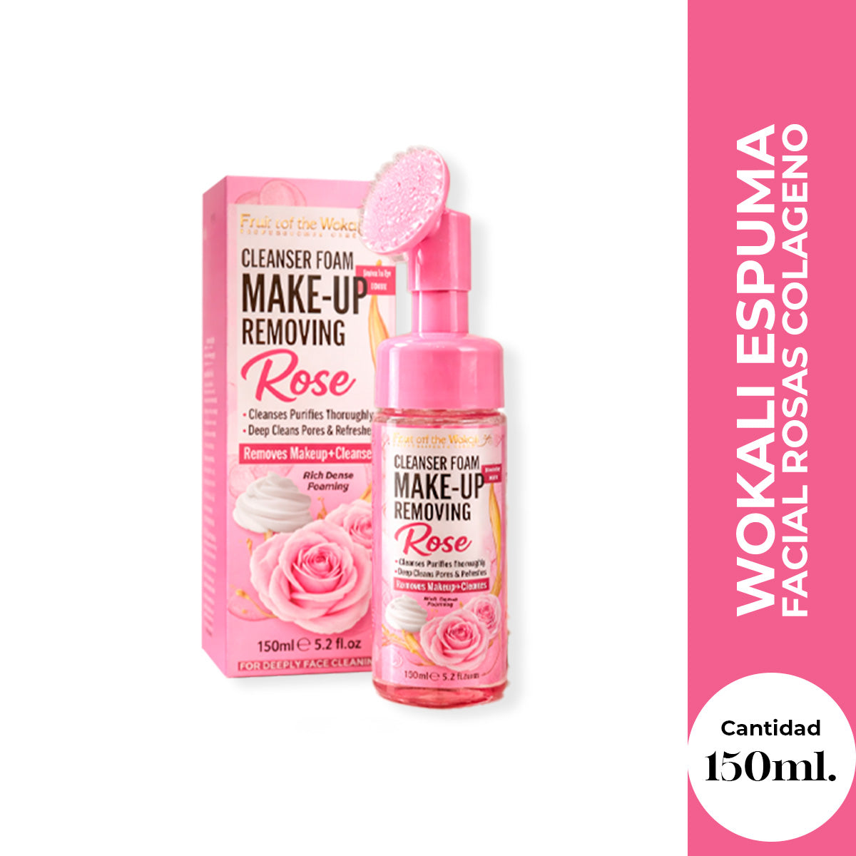 WOKALI ESPUMA FACIAL COLAGENO 150 ML
